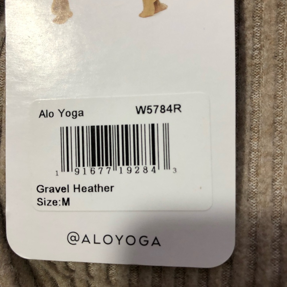NWT Alo yoga muse sweatpants gravel Heather M soft cozy lounging joggers - Picture 5 of 12